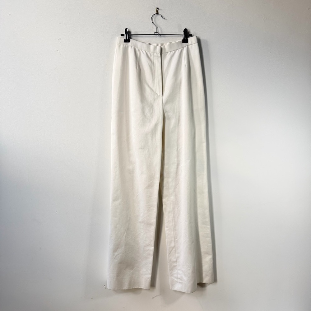 Bill Blass Ivory Cream High Waist Trousers Size Small 4/6 Vintage Tailored Pants